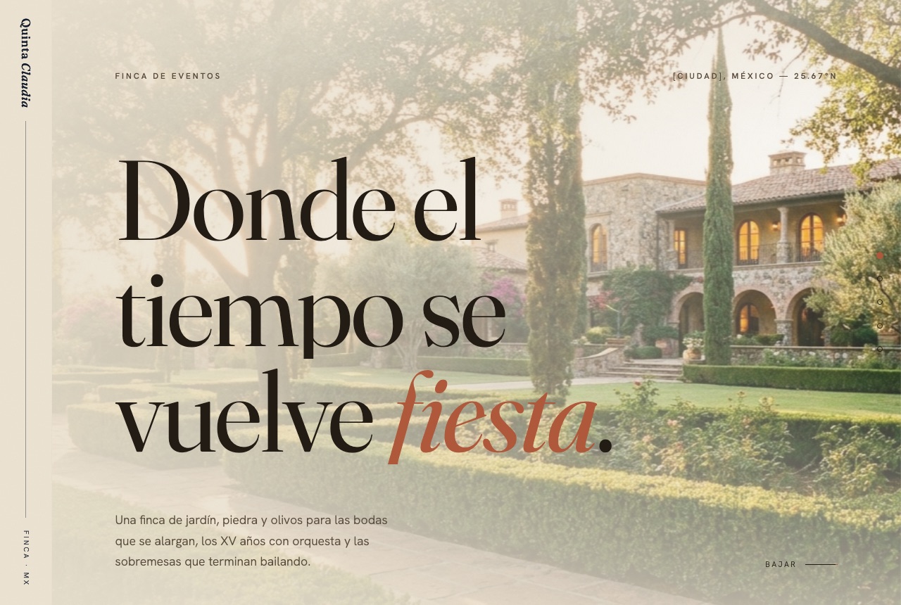 Sitio web de Quinta Claudia
